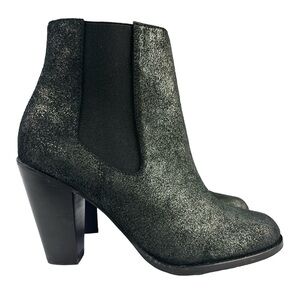 Thursday Boot Co. Galaxy Avenue Ankle Boots‎ Black Glitter Chelsea Size 8